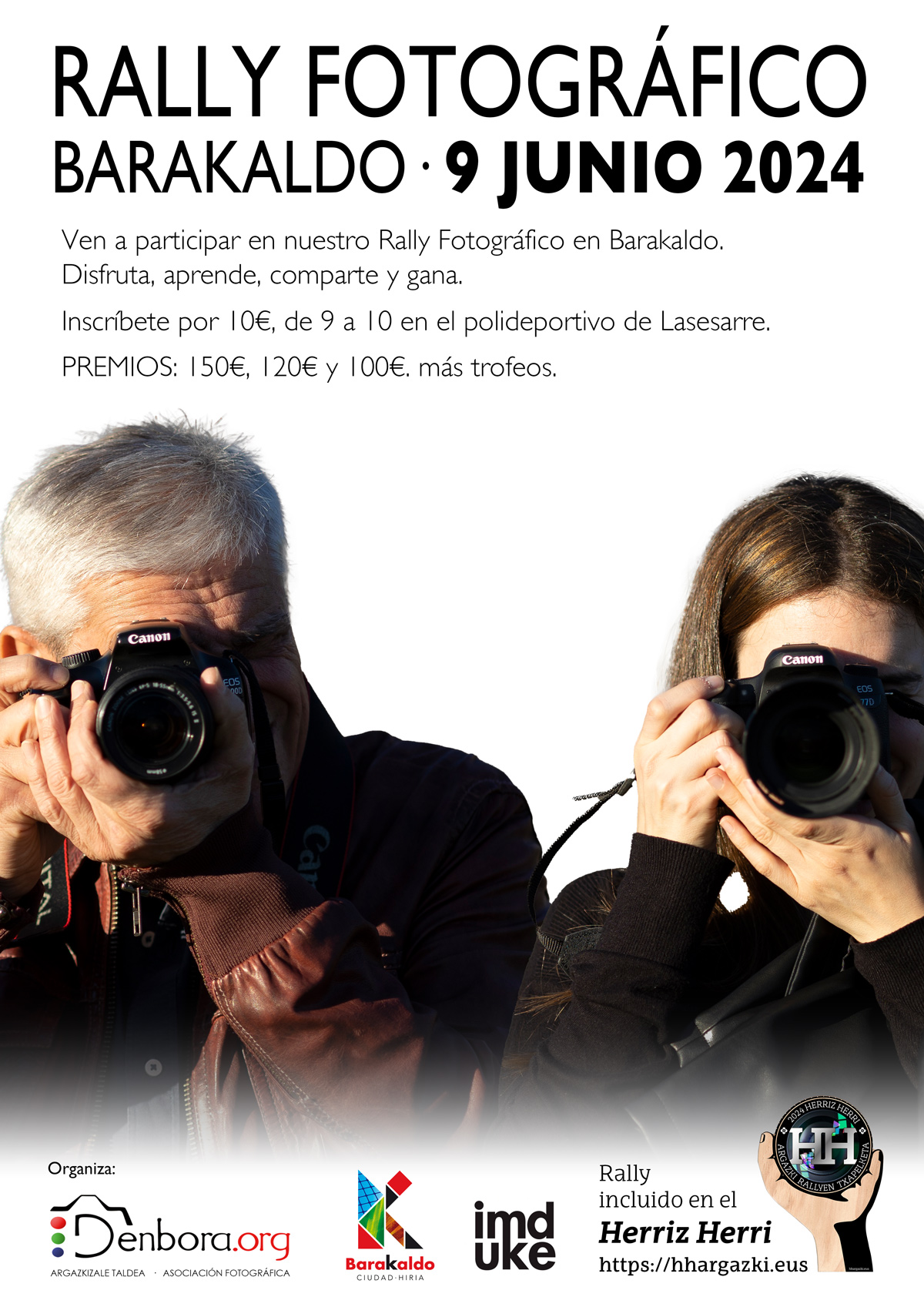 Ven a Barakaldo el 9 de junio a las 9 de la mañana al polideportivo de Lasesarre e inscríbete en el rally fotográfico.