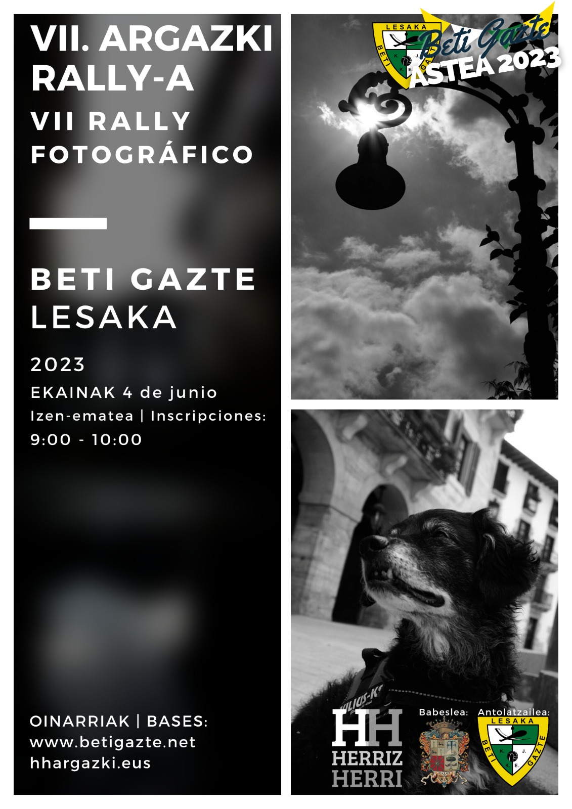 Ven a participar en el rally fotográfico de Lesaka el 4 de junio.